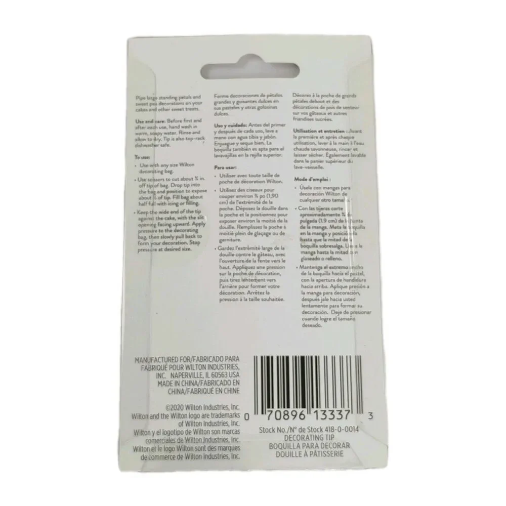 Wilton St. Honore Decorating Tip Stainless Steal NEW IN PKG